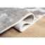 Tapete decorativo colección Elif U6033 rectangular en polipropileno y poliéster color plata taupe