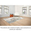 Tapete decorativo colección Elif U6033 rectangular en polipropileno y poliéster color plata taupe