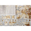 Tapete decorativo colección Elif U6035 rectangular de polipropileno y poliéster en oro taupe