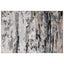Tapete decorativo colección Jasmine U5009 rectangular de poliéster pelo corto en tonos gris y negro