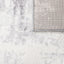 Tapete decorativo colección Jasmine U5010 rectangular de poliéster en tonos gris y negro
