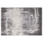 Tapete decorativo colección Jasmine U5010 rectangular de poliéster en tonos gris y negro