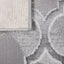 Tapete colección Jasmine U5012 rectangular de poliéster pelo corto en tono gris negro