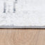 Tapete decorativo colección Jasmine U5013 rectangular en poliéster color gris negro