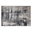 Tapete decorativo colección Jasmine U5013 rectangular en poliéster color gris negro
