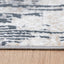 Tapete decorativo Jasmine U5014 rectangular de poliéster en gris y negro