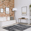 Tapete decorativo colección Jasmine U5016 rectangular de poliéster en gris negro
