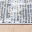Tapete decorativo colección Jasmine rectangular en poliéster gris con negro de pelo corto