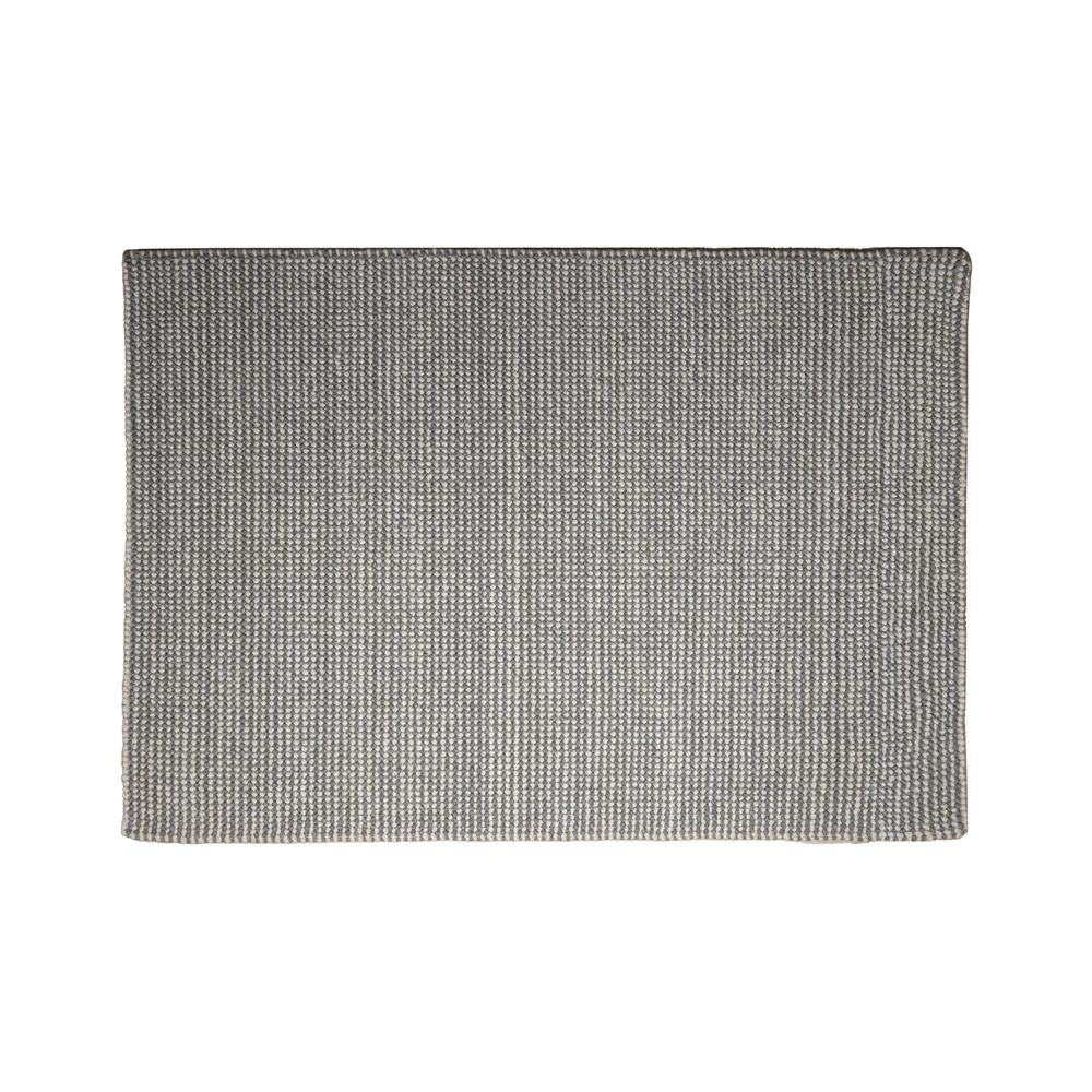 Tapete colección Latur N8004 rectangular de lana, algodón y poliéster en tono gris marfil