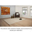 Tapete decorativo colección Latur N8005 rectangular en lana y algodón color café beige