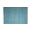 Tapete decorativo colección Malda N8016 rectangular en lana y viscosa color azul turquesa