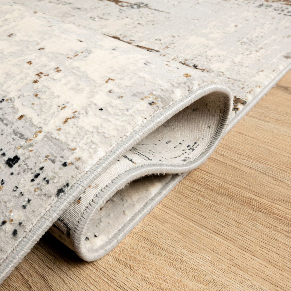 Tapete decorativo Minori T2164 rectangular en tonos gris y azul