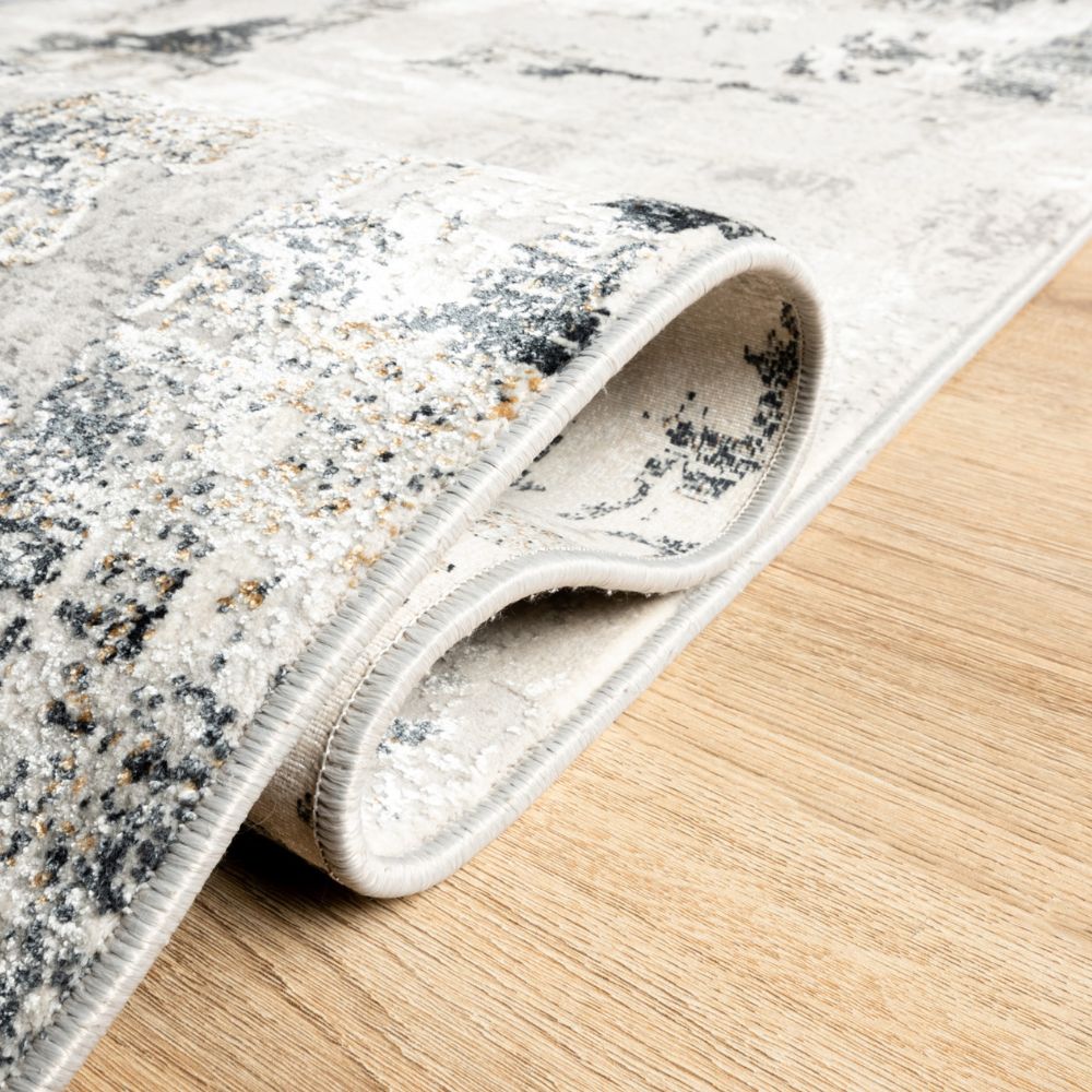 Tapete decorativo colección Minori T2179 rectangular en gris