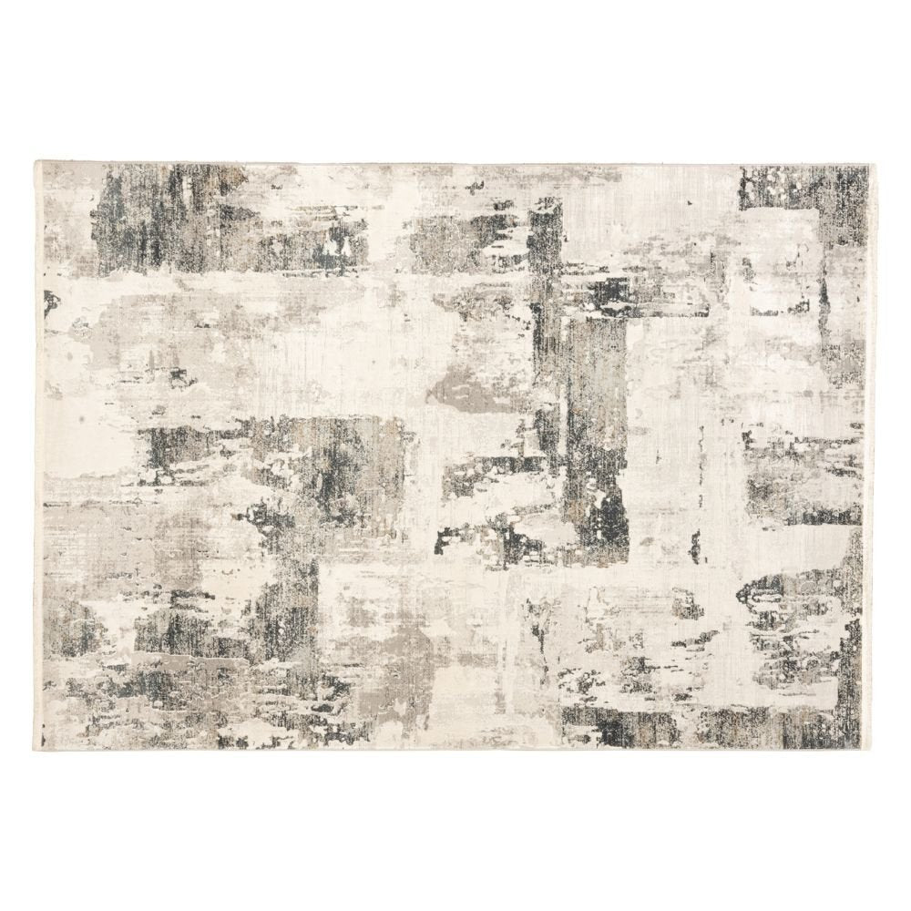 Tapete decorativo colección Minori T2179 rectangular en gris