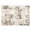 Tapete decorativo colección Minori T2179 rectangular en gris