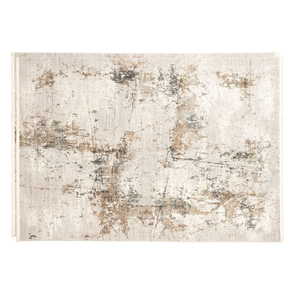 Tapete decorativo colección Minori rectangular en color gris