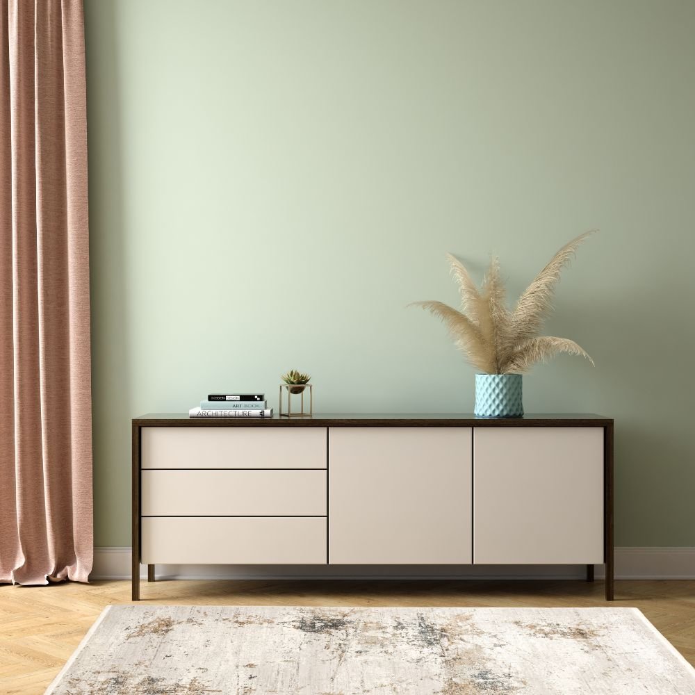 Tapete decorativo colección Minori rectangular en color gris