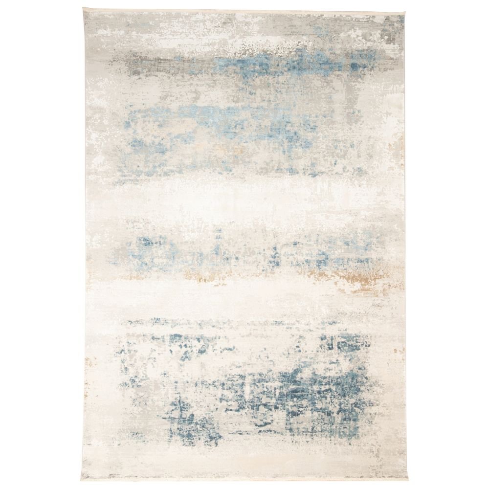 Tapete decorativo colección Minori T2191 rectangular en tonos gris y oro
