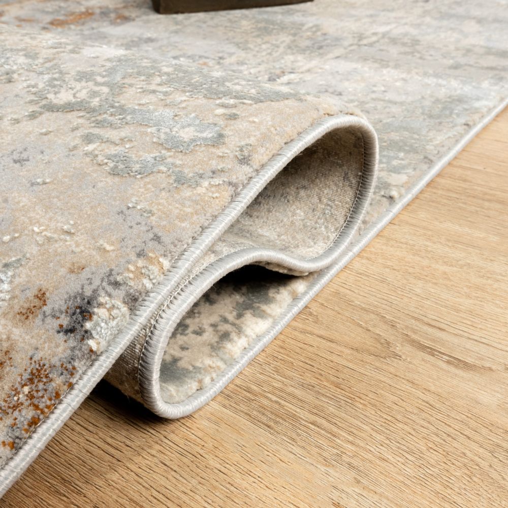 Tapete colección Minori T2244 rectangular en tono gris para decoración