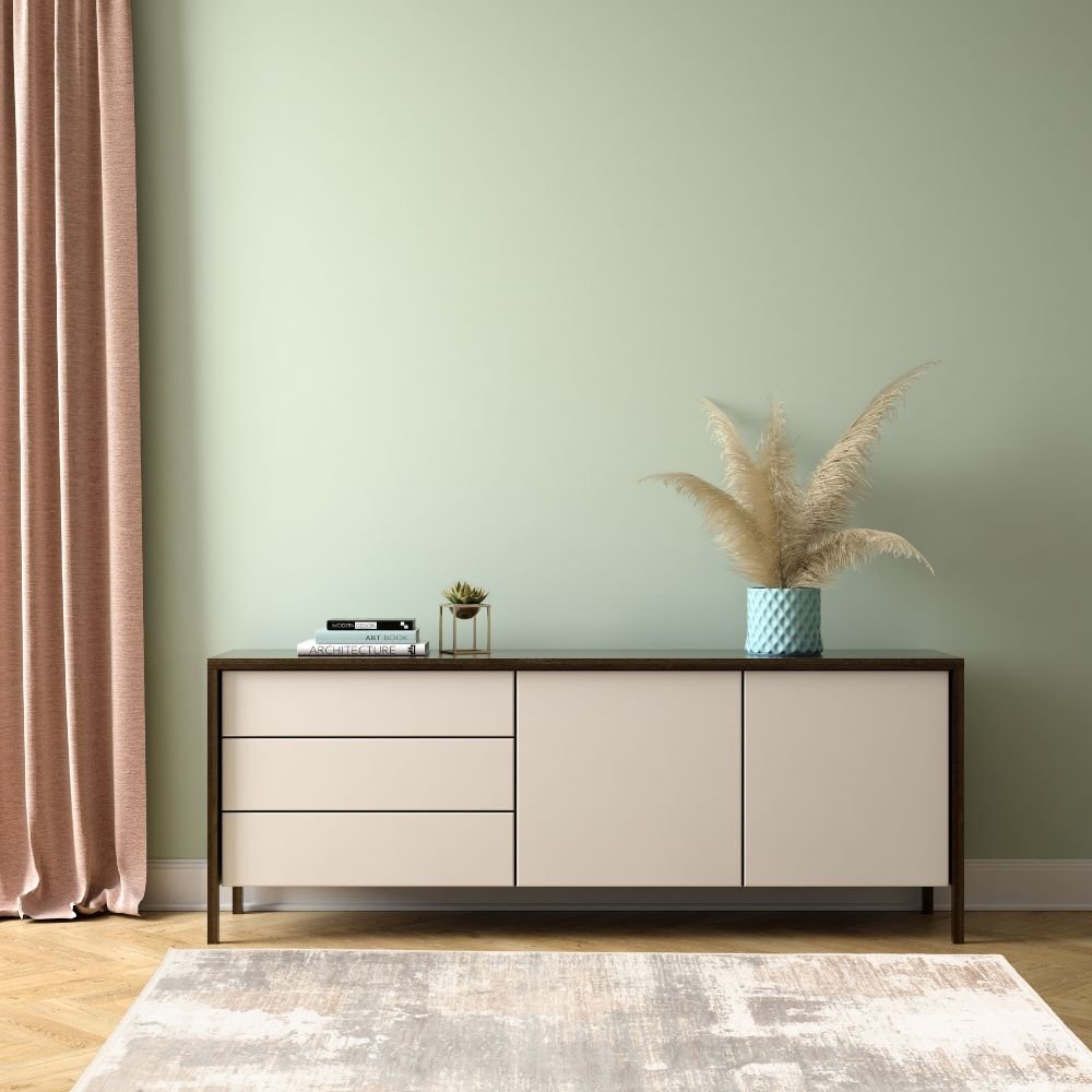 Tapete decorativo colección Minori T2293 rectangular en crema gris oro