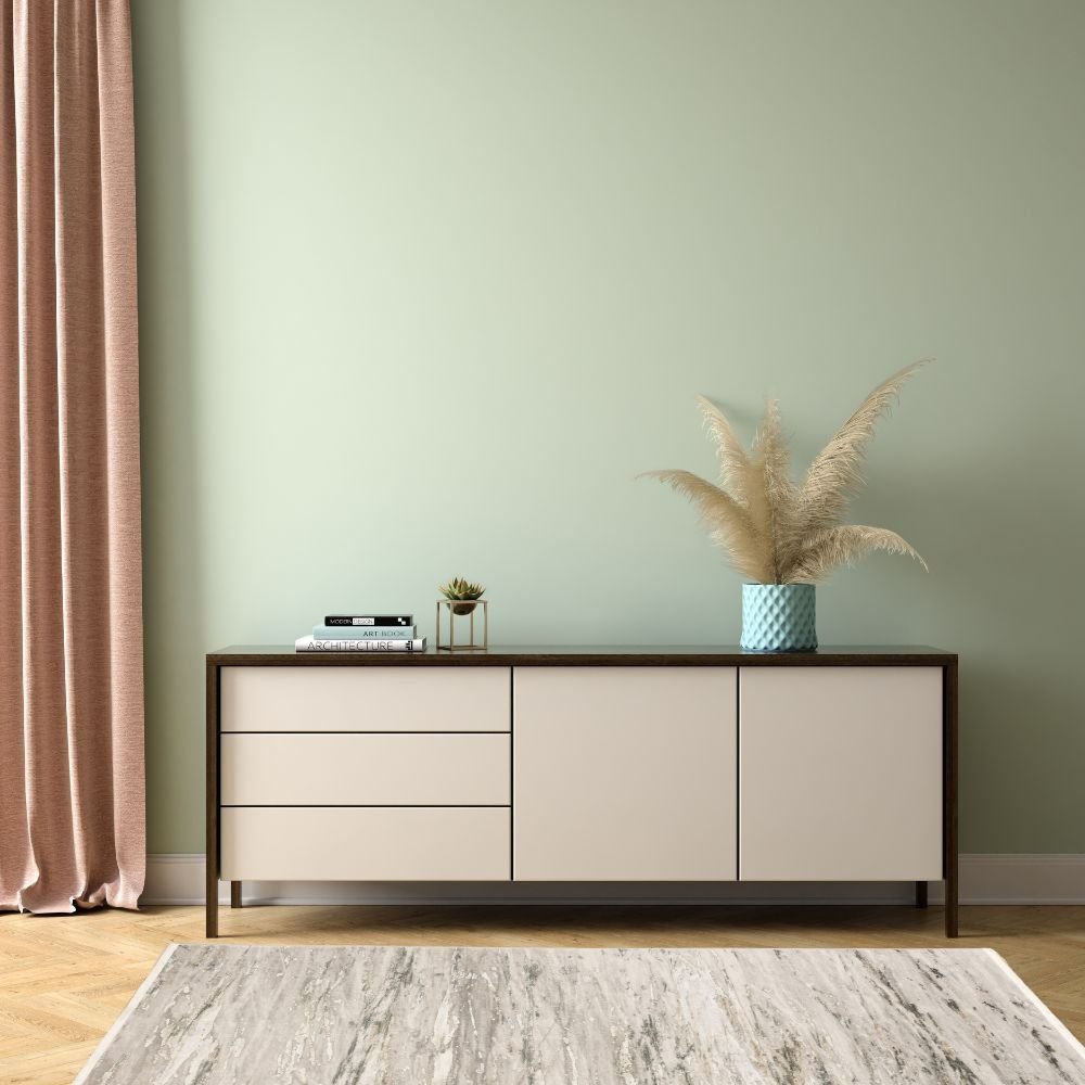 Tapete colección Minori T2299 rectangular en tono gris para decoración