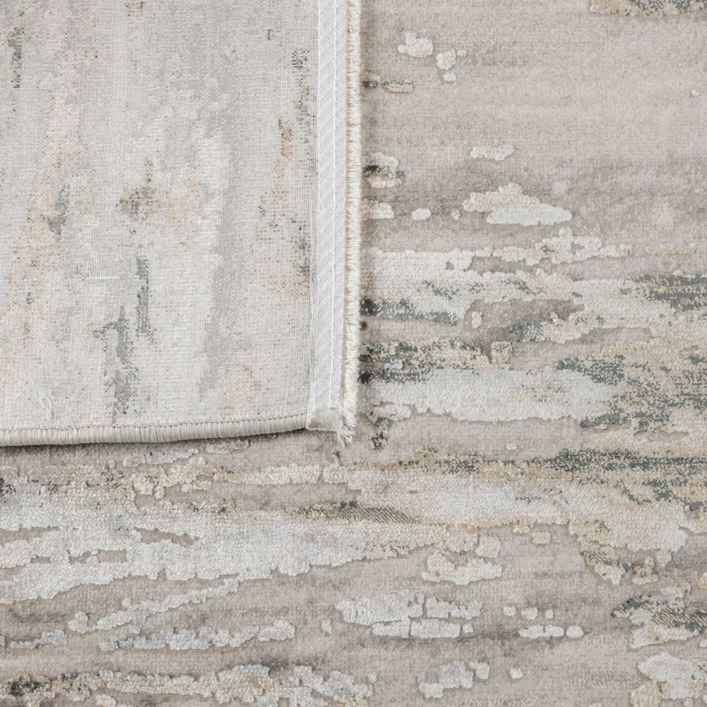 Tapete colección Minori T2299 rectangular en tono gris para decoración