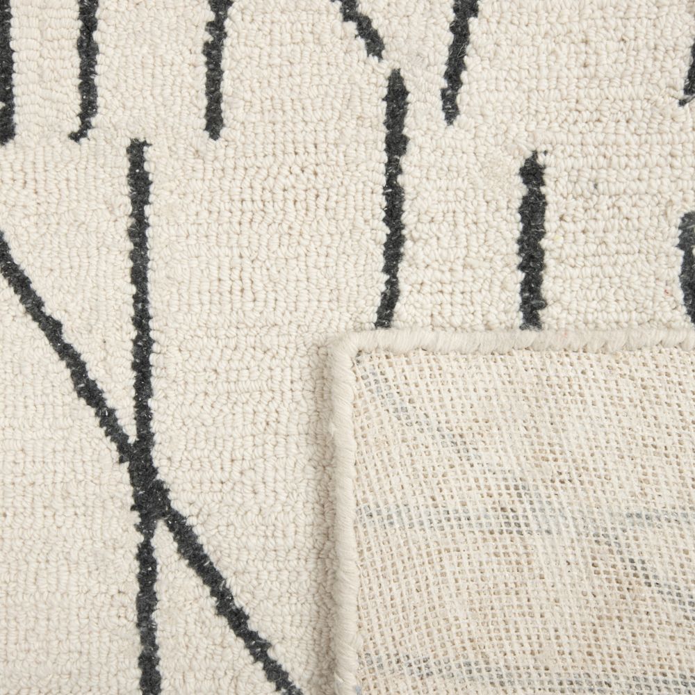 Tapete decorativo colección Myra D2020 rectangular de polietileno en beige gris