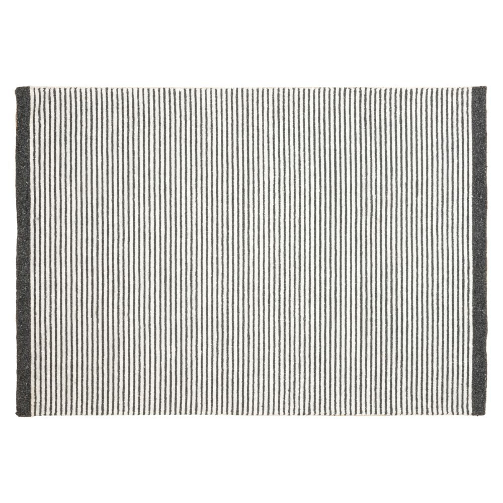 Tapete decorativo colección Myra D2022 rectangular de polietileno pelo corto en tonos beige y gris