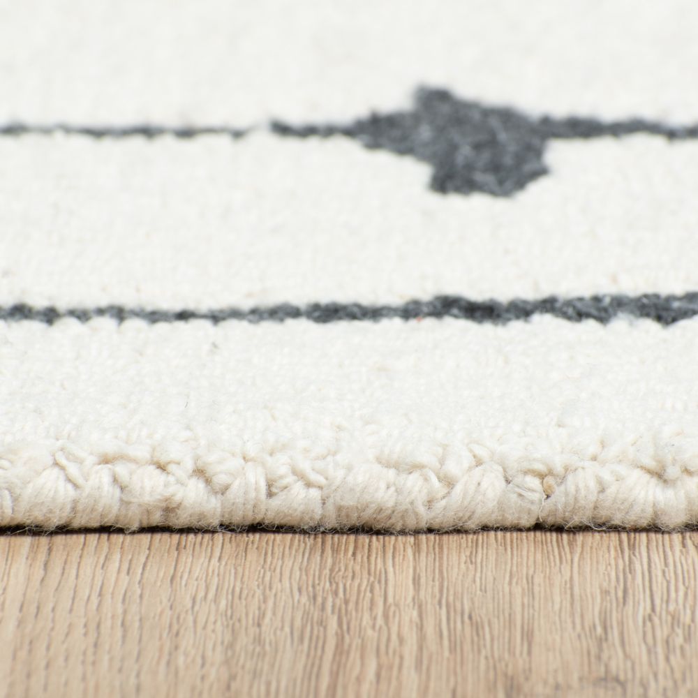Tapete colección Myra D2024 rectangular de polietileno pelo corto en tono beige gris