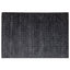 Tapete decorativo colección Raipur rectangular en viscosa y algodón gris obscuro de pelo corto