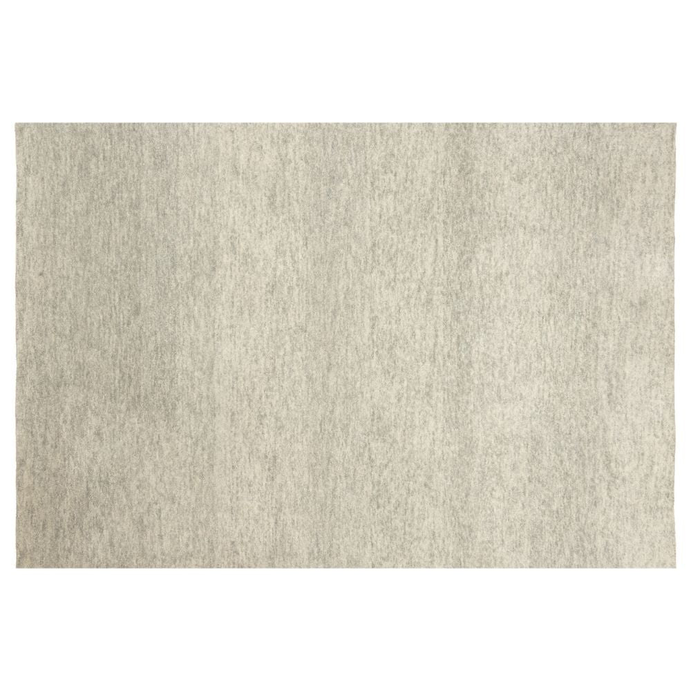 Tapete decorativo colección Ravi D2015 rectangular de lana y algodón en plata
