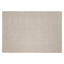 Tapete decorativo colección Saira D1004 rectangular de poliéster, algodón y lana en marfil y plata