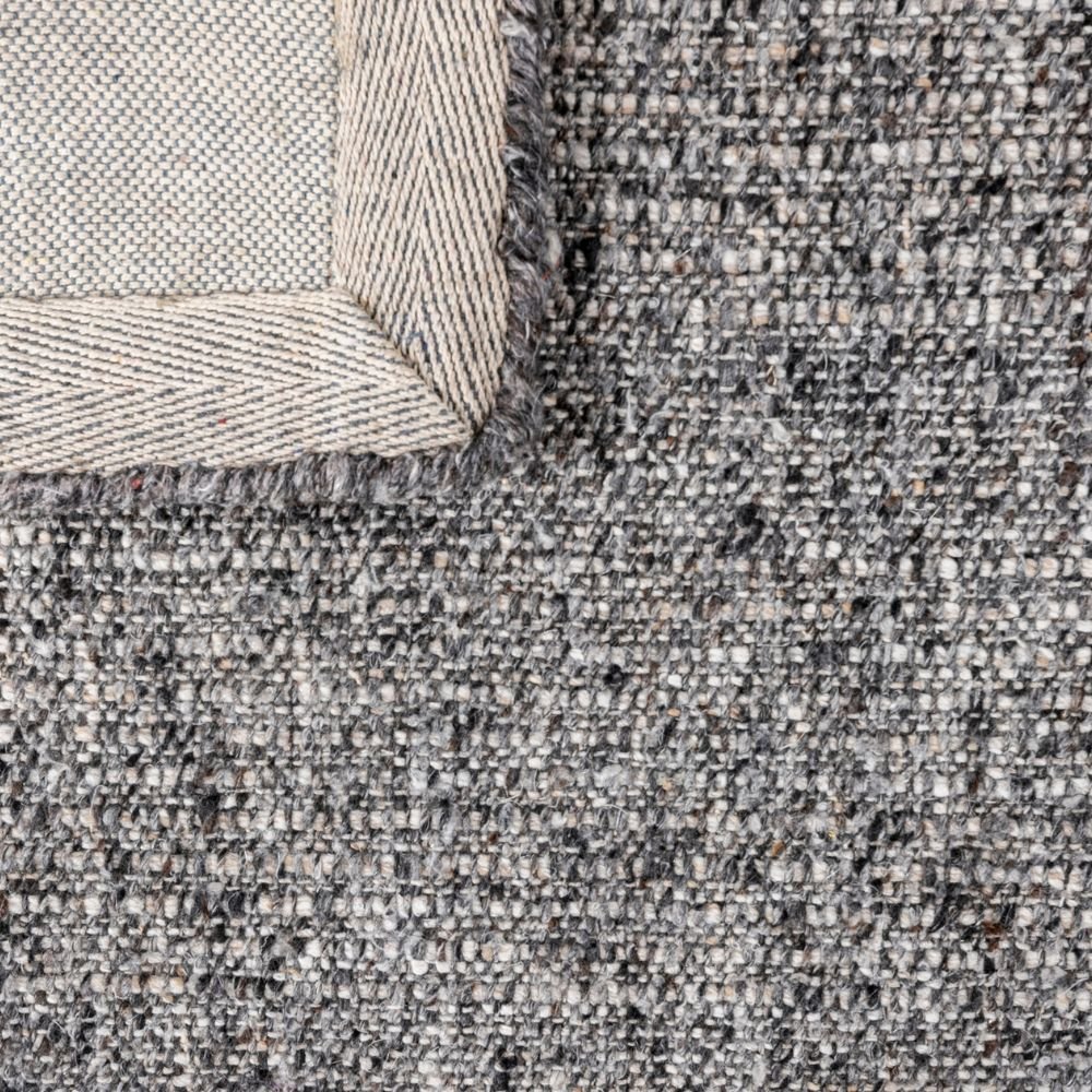 Tapete decorativo colección Salem N4010 rectangular de lana y poliéster en beige
