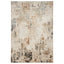 Tapete decorativo Salim T4047 de poliéster en gris y oro, formas rectangular y circular