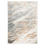 Tapete decorativo colección Salim rectangular y circular en poliéster gris oro de pelo corto