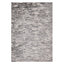 Tapete colección Samira U5002 rectangular de poliéster y polipropileno en tono gris plata