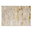 Tapete decorativo colección Sibel U7001 rectangular y circular de poliéster en tonos oro y crema