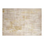 Tapete decorativo colección Sibel rectangular y circular en poliéster oro crema de pelo corto