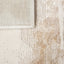 Tapete colección Terra T9028 rectangular de poliéster y polipropileno en tono crema oro