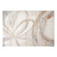 Tapete decorativo colección Terra T9029 rectangular en poliéster y polipropileno color crema oro