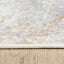Tapete decorativo Terra T9030 rectangular de poliéster y polipropileno en crema y oro
