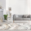 Tapete decorativo colección Terra T9032 rectangular de poliéster y polipropileno en crema oro