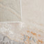 Tapete decorativo colección Terra rectangular en poliéster y polipropileno crema oro de pelo corto