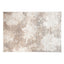 Tapete decorativo colección Terra T9035 rectangular de poliéster y polipropileno pelo corto en crema y oro
