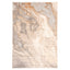 Tapete decorativo colección Terra T9037 rectangular de poliéster y polipropileno en crema y oro