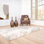 Tapete decorativo colección Terra T9037 rectangular de poliéster y polipropileno en crema y oro