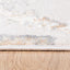 Tapete colección Terra T9038 rectangular de poliéster y polipropileno en tono crema oro