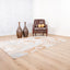Tapete decorativo Terra T9041 rectangular de poliéster y polipropileno en crema y oro