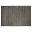 Tapete decorativo colección Thane N4004 rectangular de viscosa y lana en tonos gris y plata