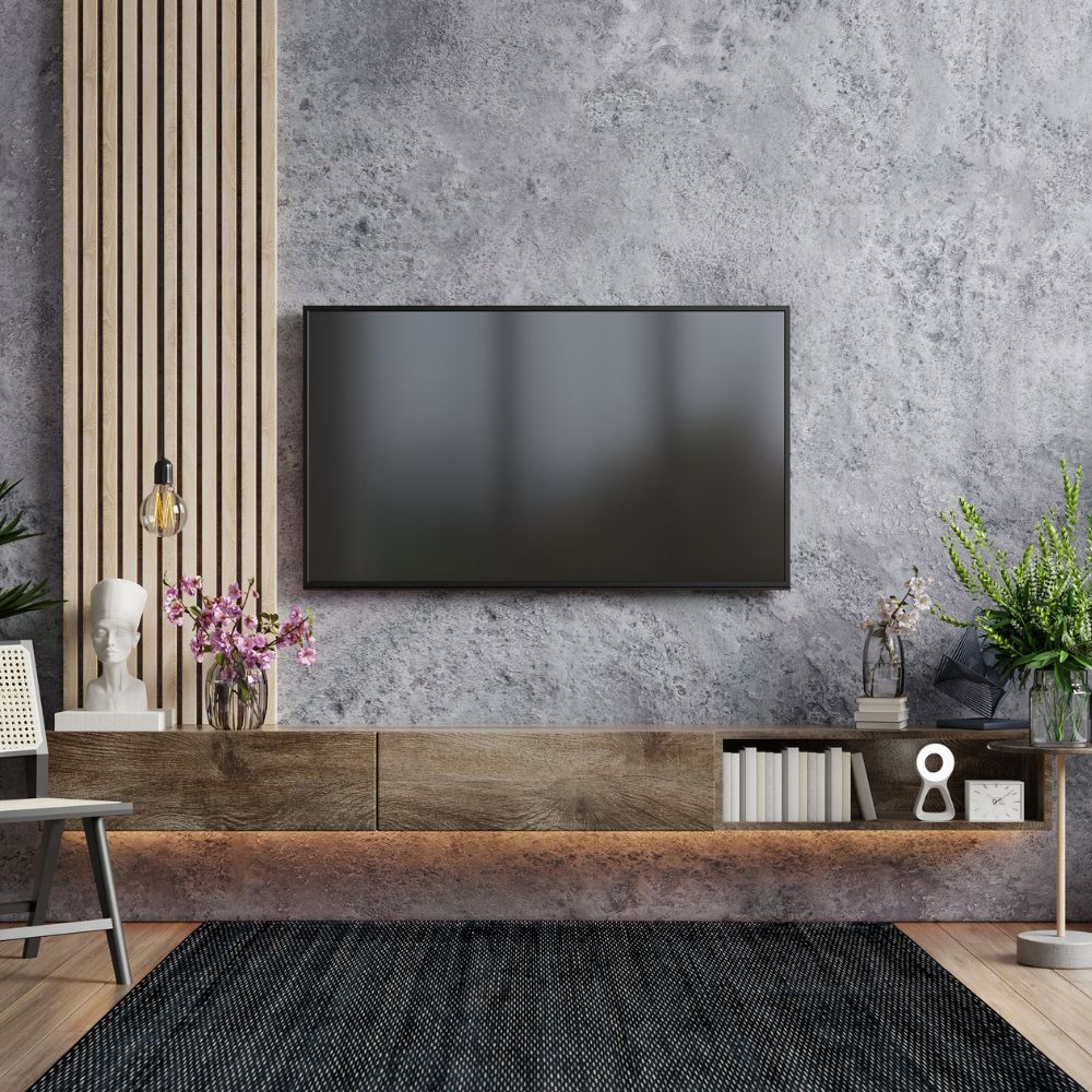 Tapete colección Thane N4005 rectangular de viscosa y lana en tono gris oscuro plata
